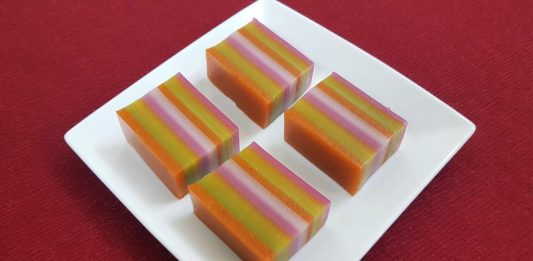 Cách làm bánh da lợn chín tầng mây giòn dai đẹp mắt